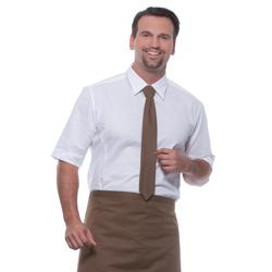 (5 pieces) KARLOWSKY | Slim Uniform Tie – Light Brown - 148 x 6.5 cm - 95°C washable - Easy-care