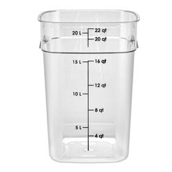 (6 kpl) CAMBRO | CAMWEAR® - FreshPro - Säilytysastia - 20,8 L - Läpinäkyvä