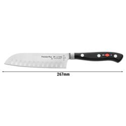 F. DICK | Premier Plus - Coltello Santoku - con alveoli - Lama: 140mm