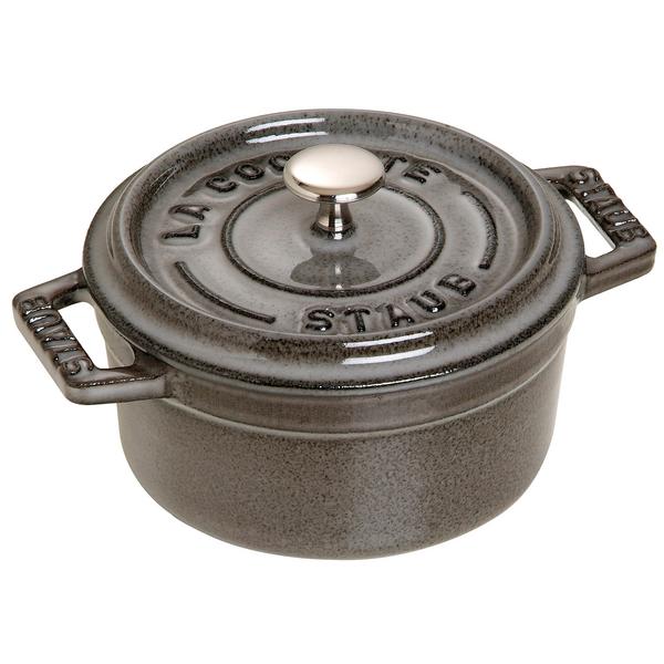 STAUB | LA COCOTTE - Mini Cocotte - قابلمه چدنی - طوسی زغالی - قطر 100 میلی متر
