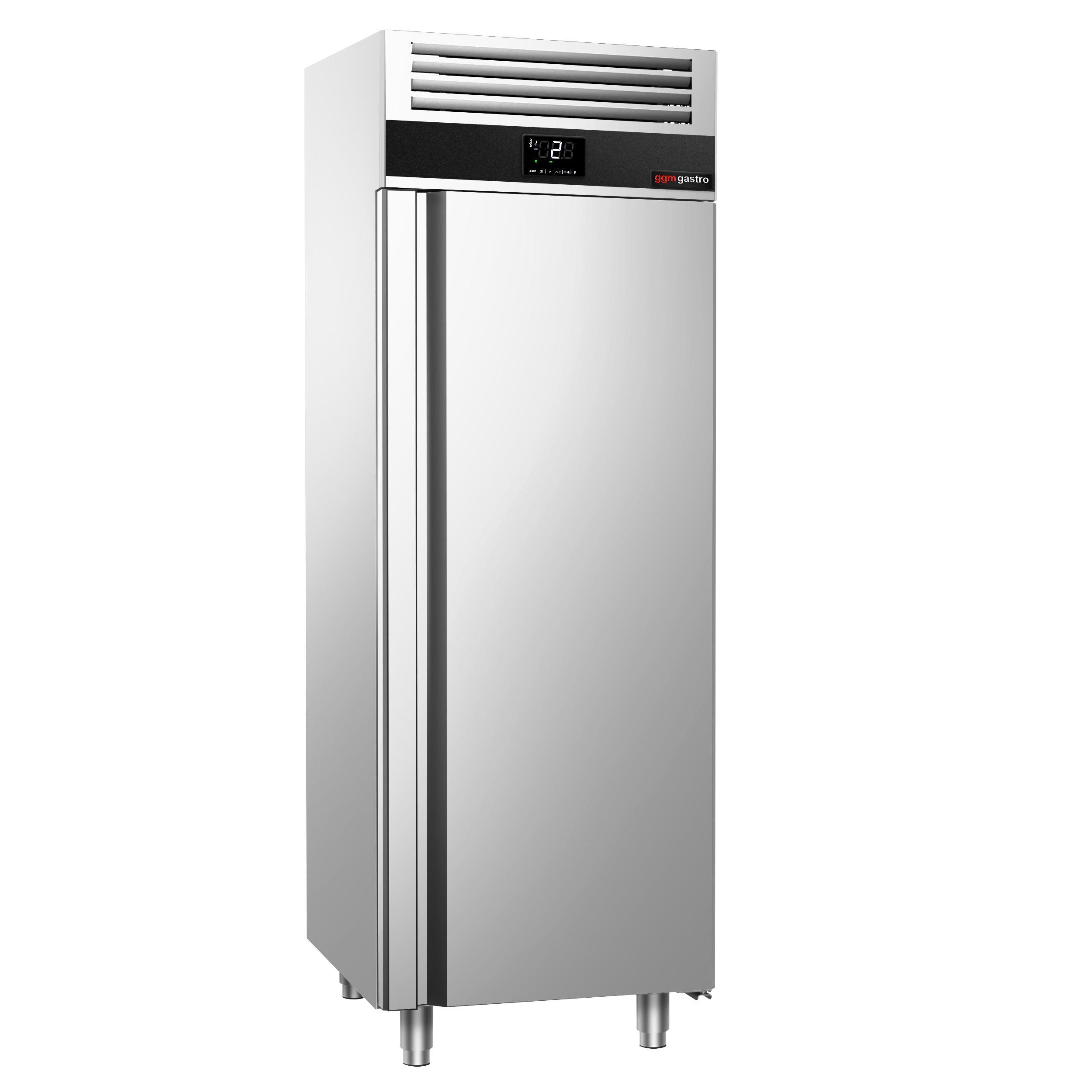 Armoire réfrigérée positive Inox AISI 304 PREMIUM - GN 2/1 - 700 L - avec 1 porte & Glissières GN & 4 grilles GN 2/1