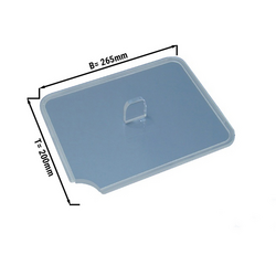 Lid with spoon recess - 265x200x7mm