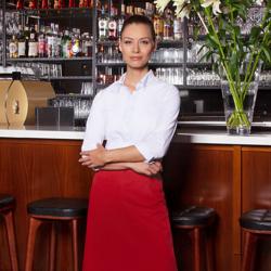 (6 Stuks) KARLOWSKY | Bistro schort Basic - Rood