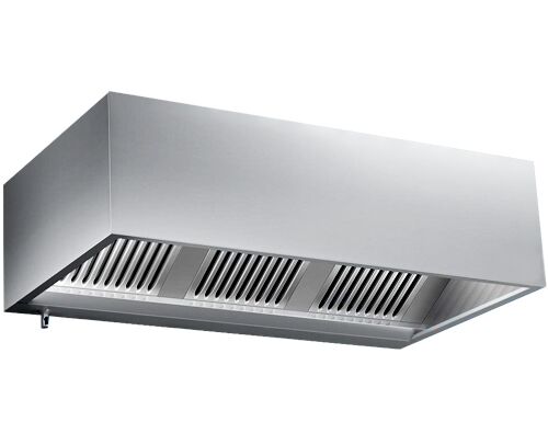 Cappa Cubica a Parete  2,2 m - con filtro e lampade