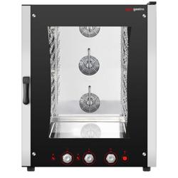 Panadería-Gas- Horno mixto - Manual - 10x GN 1/1 o EN 600x400 - incl. inyección directa regulable, bandeja de condensados, iluminación halógena & soportes para 10x GN 1/1