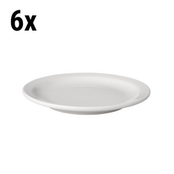 (6 komada) BUDGETLINE - Tanjur - Plitki Mammoet - Ø 160 mm - Bijel