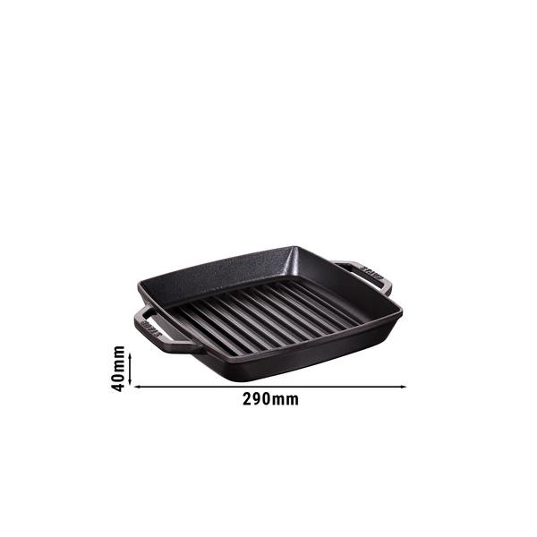 STAUB | GRILL PANS - Poêle à griller - 230x230mm - Fonte - Noir	