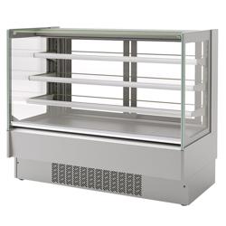 Vitrina para pasteles / Expositor refrigerado - 1,29 × 0,81 m - 3 repisas