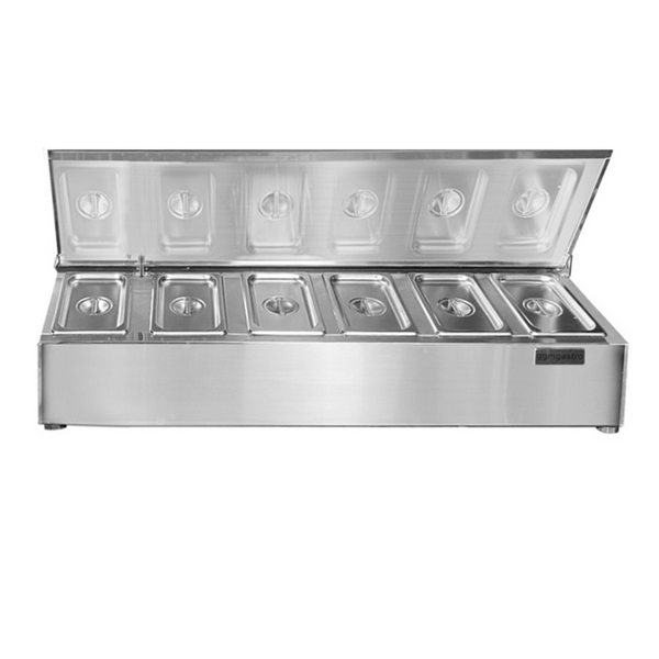 Plataforma de condimentos 6x GN 1/4