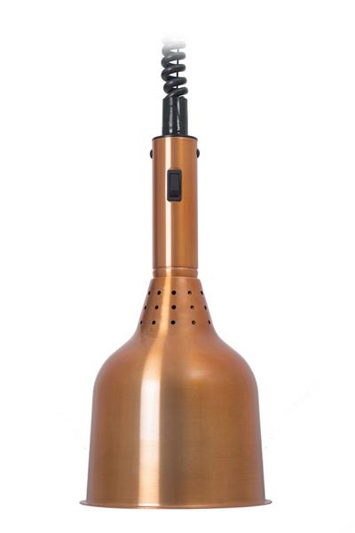 Lampada riscaldante a infrarossi - 250W - Ø180mm - regolabile in altezza - Rame