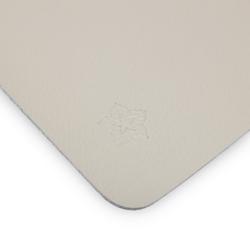 (12 bucăți) Seturi de masă James – cu aspect elegant de piele – 33 x 46 cm – gri-bej