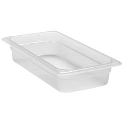 (6 sztuk) CAMBRO | Pojemniki GN z polipropylenu 1/3 - mleczne - wysokość: 65 mm  
