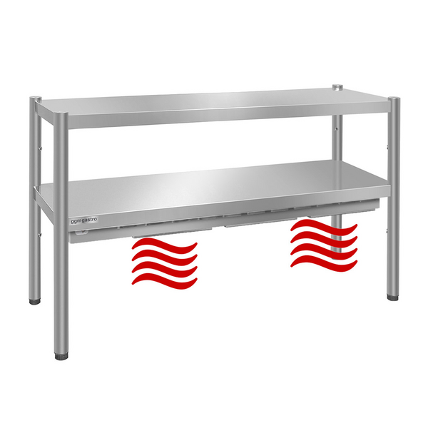 Warmtebrug PREMIUM - 1400x370mm - met 2 planken - Hoogte: 725mm