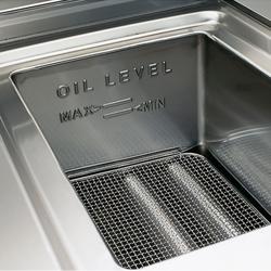 Friteuză pe gaz - de banc - 10 litri - 6,9 kW - cu robinet de scurgere