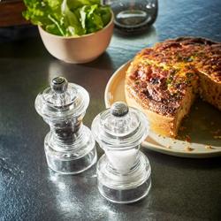 (12 pieces) PEUGEOT | BISTRO HORECA Pepper Mill – Clear Acrylic – 100 mm