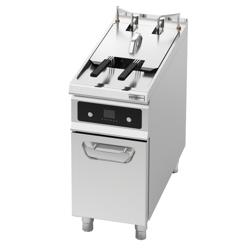 Commercial Electric Deep Fryer - 22 L - 22 kW - with Automatic Basket Lift & integrated Oil filter