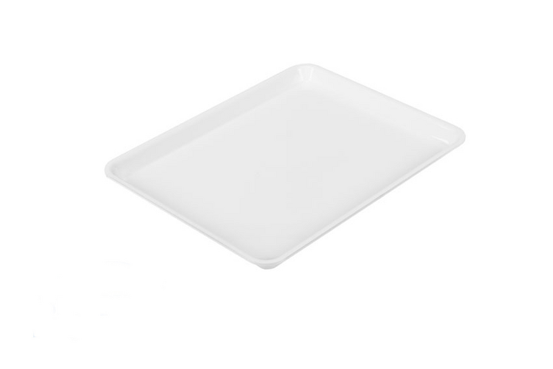 Plateau de présentation rectangulaire - GN 1/2 - 265x325x17mm - Blanc	