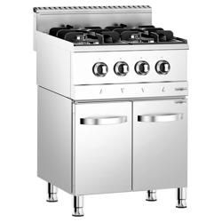 Commercial Gas Hob - 13 kW - 4 Burners - Base Cabinet