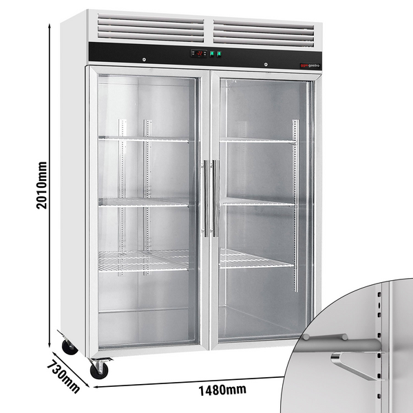 Tiefkühlschrank PREMIUM - 1,48 x 0,73 m - mit 2 Türen