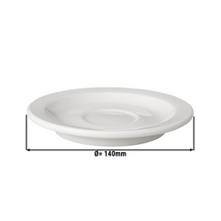 BUDGETLINE - Mammoet طبق - بقطر 140 مم - أبيض (قطعة x12)