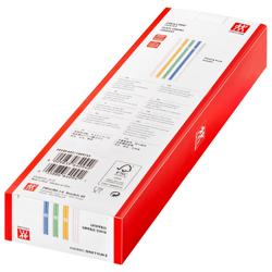 ZWILLING | Sorrento Coloured Straight Glass Straw Set – 4x straws + brush - borosilicate