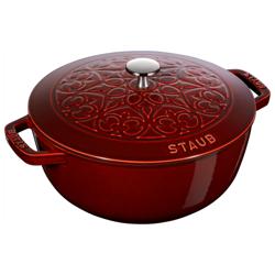 STAUB | La Marmite Lily Enamelled Cast Iron Pot – Ø 240 mm – Grenadine Red