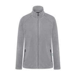 KARLOWSKY | Dames Werkkleding Fleece Jas Warm-Up - Platina Grijs - maat: M