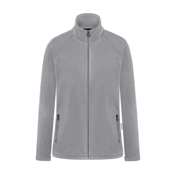 KARLOWSKY | Dames Werkkleding Fleece Jas Warm-Up - Platina Grijs - maat: XXL