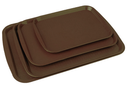 Plateau de cantine 440x320mm - Marron	