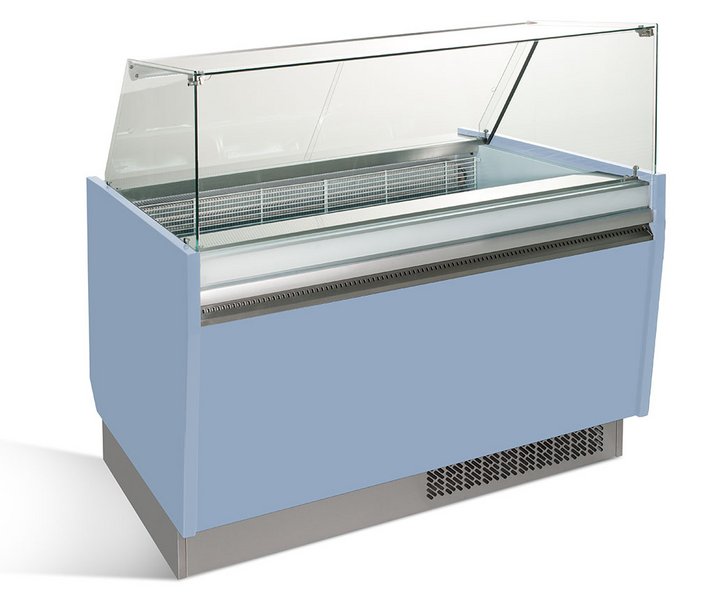 Dondurma Tezgahı LIAM - 1310mm - Statik - 10+10x5 Litre Dondurma Kabı için - Açık mavi