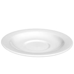 (6 pieces) SELTMANN WEIDEN | Round Coffee Saucer Meran Basic – Ø162 mm – High-Gloss Porcelain – Easy to Clean