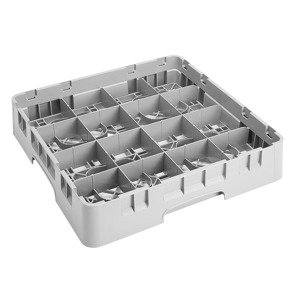 CAMBRO | CAMRACK® - Vaatwaskorf voor kopjes 1/1 met 16 vakken - 500x500mm - Grijs