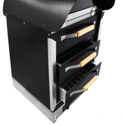Commercial Electric Jacket Potato Oven - Manual Controls - 4.5kW - 230V - 530x1210x740mm - stainless steel - with 3 drawers