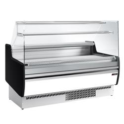 LENNYA| Commercial Refrigerated Serve-Over Counter PREMIUM - 1622mm - Flat Glass - White Front - No LED - Ventilated