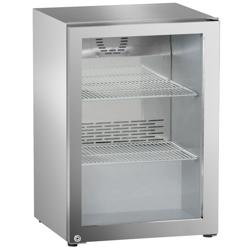LIEBHERR | Réfrigérateur sous plan en inox  PREMIUM - 44 litres - avec 1 porte vitrée          