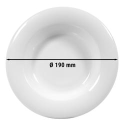 (6 pieces) SELTMANN WEIDEN | Savoy Porcelain Salad Plates – Ø 190 mm - White