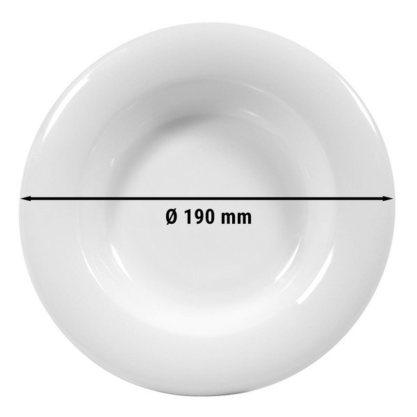 (6 adet)  SELTMANN WEIDEN | Salata Tabağı - Ø 190mm - Beyaz/Sade
