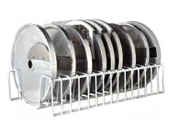 Commercial Plate stand – GEH & GSH300 cutting discs - 15-disc capacity - 239×400×93 mm