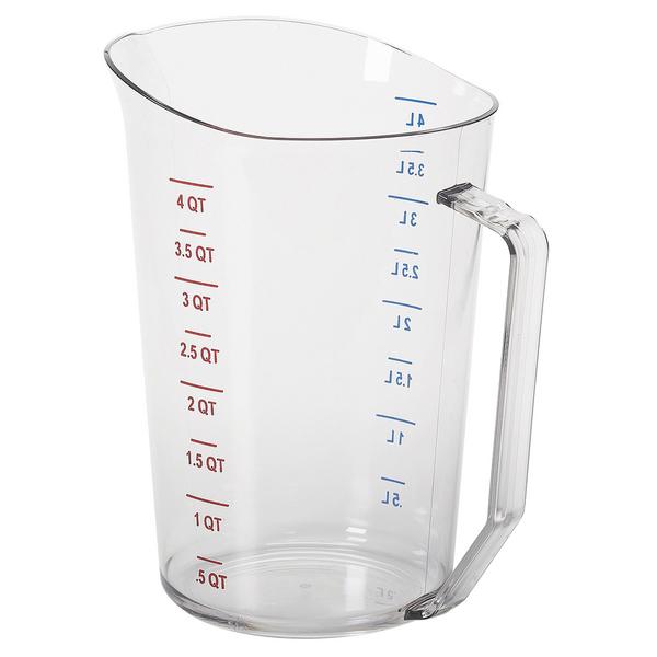CAMBRO | CAMWEAR® - Polycarbonate measuring cup with measuring scale - 4 liter - clear