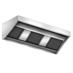 Cappa aspirante al plasma professionale - 2000mm - 95% efficienza di filtrazione - con filtro a labirinto e lampada LED