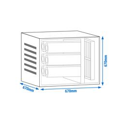 Abluftreinigungsanlage ohne Motor - 2500 m³ - mit Vor & Aktivkohlefilter