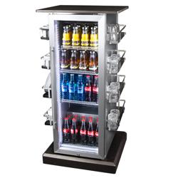 Drankenkoelkast voor koffiemachine - 310mm - 75 liter - met 1 glasdeur - digitaal display