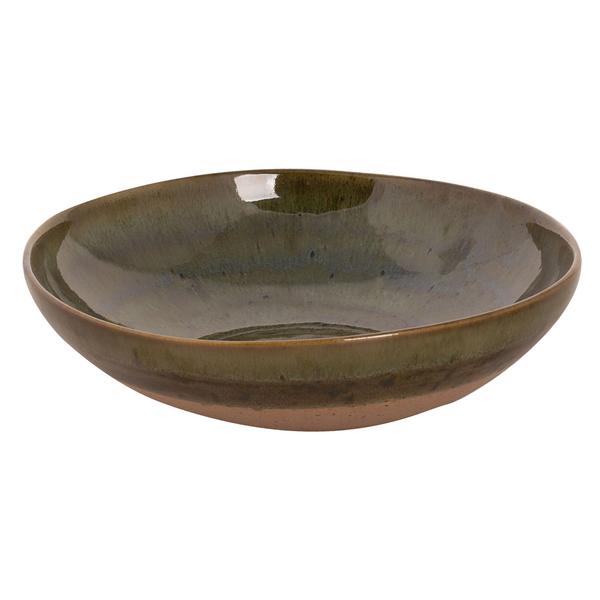 (6 pz) Wisteria - Piatto fondo - Stoneware - Ø220mmxH55mm - Verde/Beige