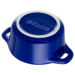STAUB | CERAMIQUE - Mini Cocotte-pata - Ø 100mm - pyöreä - keraaminen - tummansininen