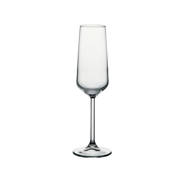 (6 pcs) Flûte à champagne - ALLEGRA - 195 ml - Transparent