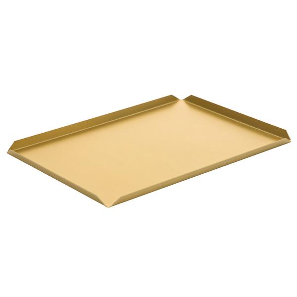 (5 pz) Vassoio da presentazione - Alluminio anodizzato - 400x250x10mm - Champagne