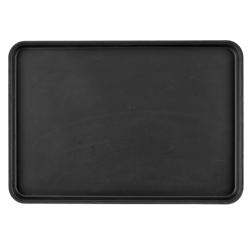 (6 stuks) CAMBRO | CAMTREAD® - Glasvezel dienblad - rechthoekig - 650x450mm - hoog profiel - Zwart