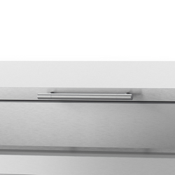میز یخچالی آماده سازی - 1468*700 میلیمتر - دو درب 6xGN 1/3 ویترین استیل