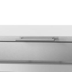 Mesa refrigeradora para preparación de panadería - 2 puertas - tamaño de compartimento EN - encimera de acero inoxidable 9x 1/4 GN