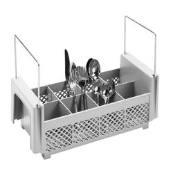 CAMBRO | CAMRACK® 1/2-Size Cutlery Basket – Dishwasher Insert – 8 Compartments – 500×184×197 mm
